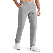 Libin Mens Golf Pants Stretch Work Dress Pants 30"/32"/34" Quick Dry Lightweight Casual Comfy Trousers with Pockets