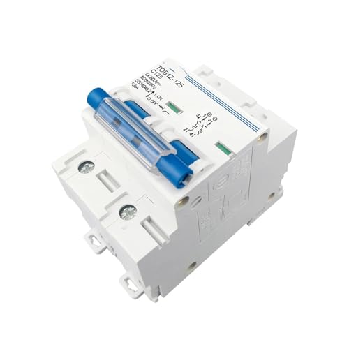 Disyuntor MCB 2P CC 600V 80A con Curva C e Interruptor principal de batería para carril DIN 4