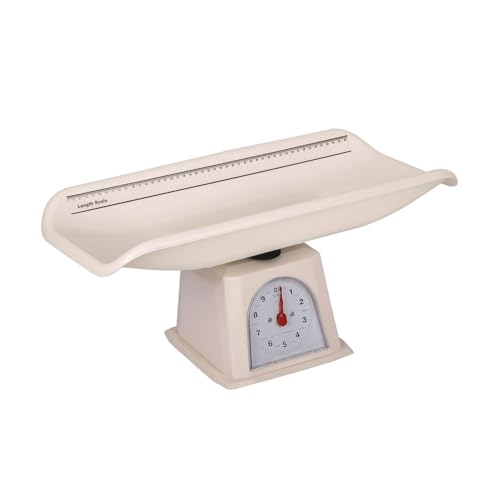 Image of OTICA Analogue Personal Baby Weighing Scale for Manual Weight Upto 10 Kgs with Tray (Cream)