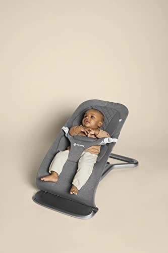 Image of Ergobaby Evolve 3-in-1 Bouncer, Adjustable Multi-Position Baby Bouncer Seat with Newborn Insert, Head-Hip Support, Ergonomic & Lightweight Rocking Chair, Folds Flat for Storage, 2-13 Kgs, 0-2 Years