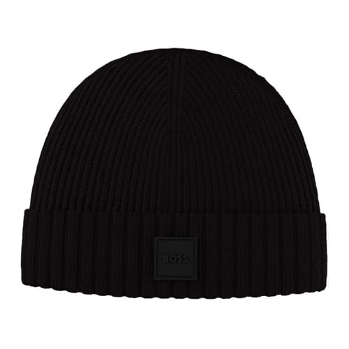 Image of BOSS Men's Flavio Beanie, Black,