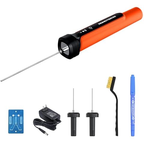 RONGTER 3 in 1 Foam Cutter Tool Kit, Up to 662 degrees Fahrenheit Orange Foam Cutter Electric Foam Cutting Tool,Heated Foam Carving Knife Kit. Cover