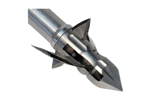 Black Flag Archery - Hemorrhage Archery Broadhead - 1.25" Cut - 4 Blade - 100 Grain - 3Pk #TOP1