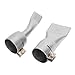 2Pcs Welding Gun Flat Nozzle, 20mm Small+40mm Large Tip for Welder Tool Stainless Steel Hot Air Heat Gun