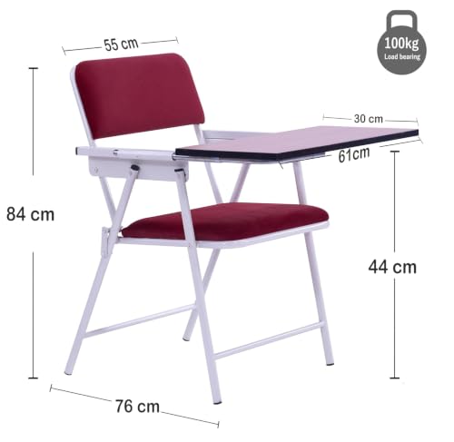 Image of Spacecrafts Folding Study Chair with Writing Pad | Home Tuition Desk Chair