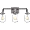Quoizel SQR8603GV Squire Vanity, 3-Light 300 Total Watts, Galvanized