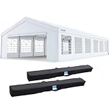 Quictent 20x40ft Party Tent Heavy Duty Outdoor Canopy Tent Carport Wedding Event Shelter BBQ Wedding Tents for Parties with Storage Bags(Church)