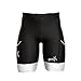 Sparx Men's Active Triathlon Short Tri Cycling Short Swim Bike Run (Black/White, XL)