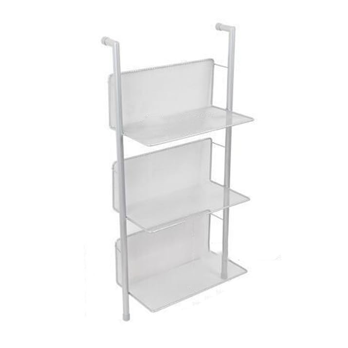 Custodia per CD Scaffale for dischi in vinile, scaffale for libri in metallo da pavimento a 3/6 livelli, portadocumenti montato a parete, espositore for giornali e riviste Portadischi(Piccolo)