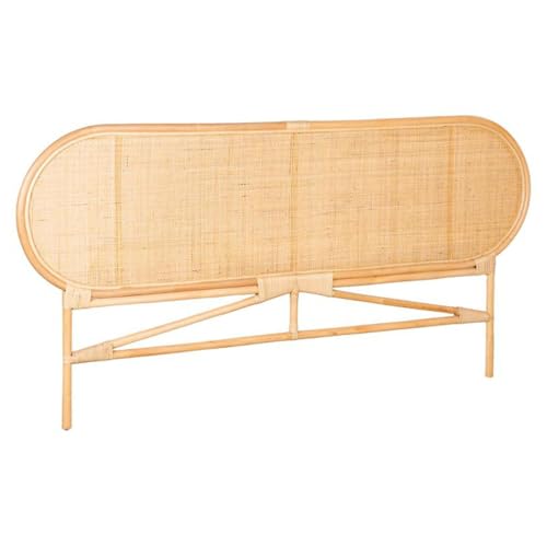 AUBRY GASPARD - Tête De Lit en Rotin Naturel pour Sommier De 160 cm - Dimensions 190X3X95 cm - Design Élégant et Durable - Facile À Entretenir - Couleur...