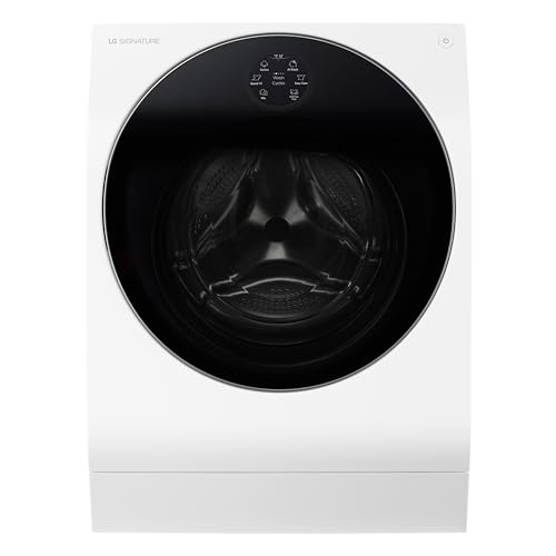 LG SIGNATURE LSWD100X, Klasse A, Waschtrockner 12 - 7 kg, 1550 U/min, 4-fach Klasse A, AI Direct Drive, Wärmepumpen Waschtrockner, Automatisches Dosiersystem, Steam-Funktion, 60 x 67.5 x 85 cm ꟷ Weiß LG SIGNATURE LSWD100X, Klasse A, Waschtrockner 12 - 7 kg, 1550 U/min, 4-fach Klasse A, AI Direct Drive, Wärmepumpen Waschtrockner, Automatisches Dosiersystem, Steam-Funktion, 60 x 67.5 x 85 cm ꟷ Weiß