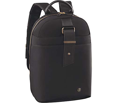 Wenger 604805 Alexa 16 Women's Laptop Backpack, Padded Laptop Compartment with Floral Desgin Accents in Black {12 litres}