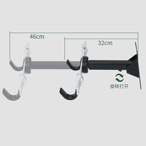 Support horizontal pour vélo en acier robuste pour organisation maison - 7