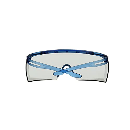 3M SecureFit 3700 Overspectacles, Blue Temples, Scotchgard Anti-Fog (K&N), Indoor/Outdoor Light Grey Lens, SF3707SGAF-BLU-EU - Image 2