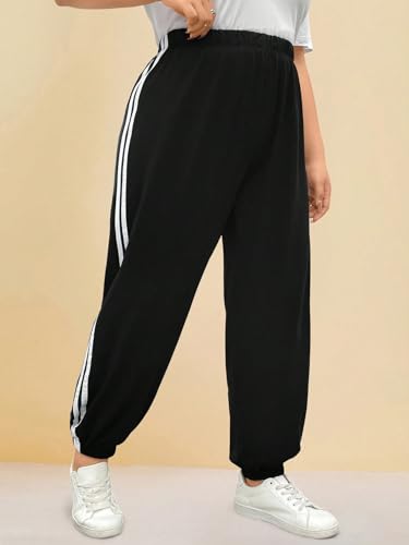Image of dockstreet Baggy Joggers /Loose fit,High Waist Yoga Pants /Casual, Long Length Extra Baggy fit Lower Cotton for Women