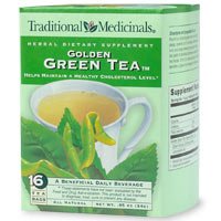 Traditional Medicinals Herb Tea Organic Golden Green 16 bag ( Value Bulk Multi-pack)