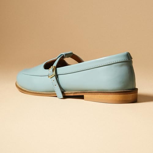 Image of Theater Sprout Mary Jane Flats for Women | Round Toe | Adjustable Strap | Minimal Everyday Comfort Shoes