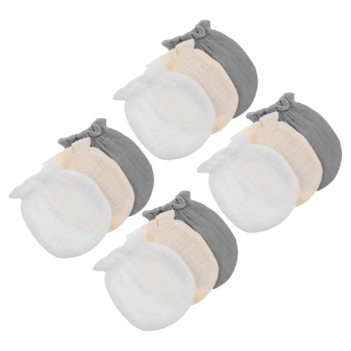 HANABASS 6 Pares Niña Recién Nacido Antiscratch Transpirables Suaves para Meses Unisex Niñas Verano Otoño