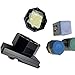 Wokyo Premium 3 Layer Billiard Magnetic Pool Cue Chalk Holder Box Set, Pool Table Accessory for Billiards Precision Shots (Black)
