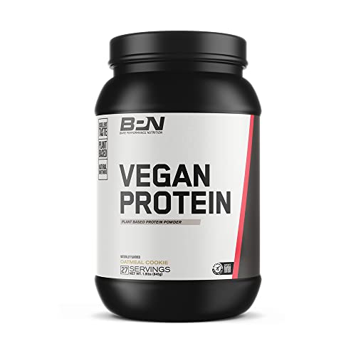 Bare Performance Nutrition, Vegan Protein, Plant Based Protein, Pea Protein, Watermelon Protein and Pumpkin Protein, Naturally Sweetened and Flavored, 27 Servings, Oatmeal Cookie