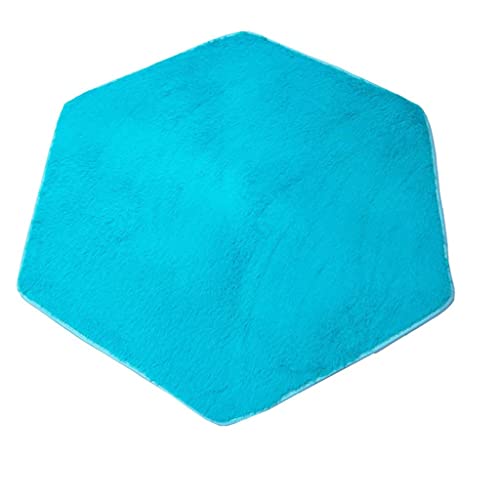 Image of Club BollywoodHexagonal Soft Comfortable Plush Tent Rug Mat Kids Playhouse Bedroom Floor Carpet Indoor Activity Accs inchBlue|Outdoor Toys & Structures|Tents Tunnels & Playhuts|1 Tent Carpet