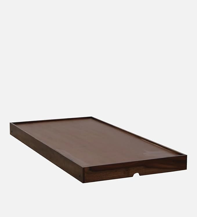 Image of Solid Sheesham Wood Single Bed Cot Without Storage | Single Size Bed for Bedroom -Natural