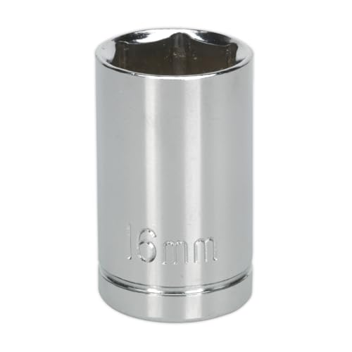 Image of Sealey WallDrive Socket 16mm 1/2"Sq Drive - S0654