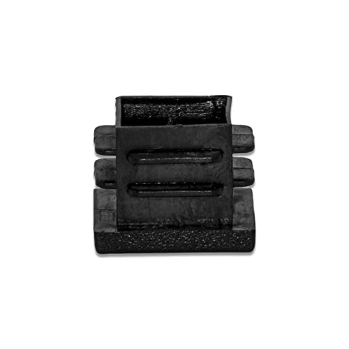 Image of Flyshop 19 x 19 mm, 0.75 inch x 0.75 inch Black Plastic Hole Plugs Square Tubing End Caps Tube Inserts Durable Furniture Glide for Chair Table Stool Leg 8 Pack