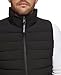 Calvin Klein Men's Lightweight Insulated Quilted Zip Front Puffer Vest, Ebony, Large