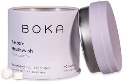 Boka Mouthwash Tablets with Hydroxyapatite - Refreshes Breath - F...