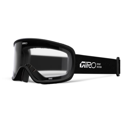 Giro Cruz Ski Goggles - Snowboard Goggles for Men, Women, Youth - Black Stacked - Clear