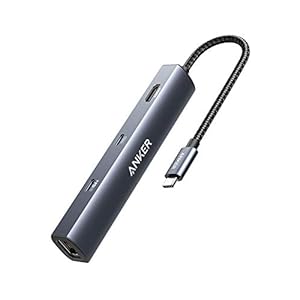 Anker PowerExpand 6-in-1 イーサネット ハブ PD 65W USB-Cポート 4K HDMIポート 1Gbpsイーサネットポート USB3.0ポート搭載 MacBook Pro, MacBook Air, iPad Pro用