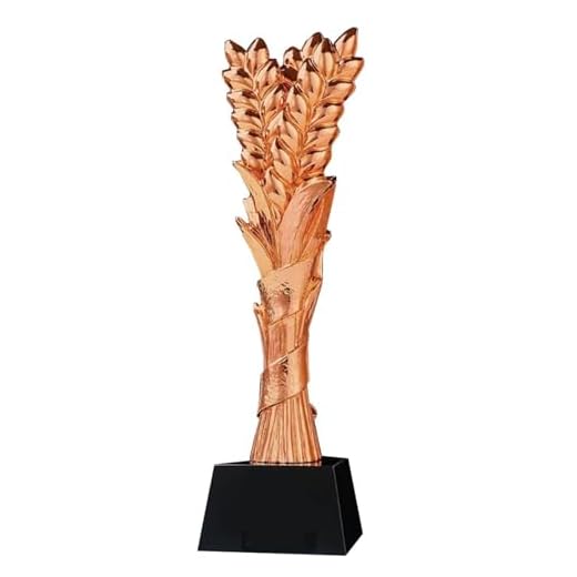 PEBFHSQW Trofeo De Resina De Trigo con Grabado Personalizado - Premio Al Empleado del Año Reconocimiento Al Mejor Equipo De Ventas, Reconocimiento Fiesta Anual Regalos Corporativos(Copper,8 * 29cm)