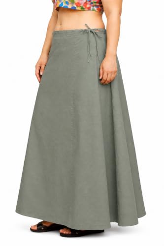 Image of CITIX Pure Cotton Petticoat for Women's Saree | Adjustable Drawstring Waist