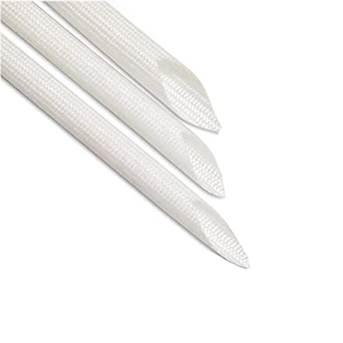 BULINO Manicotto Scudo Termico in Fibra di Vetro, Guaina Isolante a Treccia Resistente al Calore Temperatura 2,5-3 mm for apparecchiature Termiche, 200 Metri, 2,5 mm 200 Metri (Size : 2.5mm 200Meter)