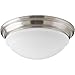Progress Lighting P350052-009-30 LED Flush Mount Close-to-Ceiling, Nickel