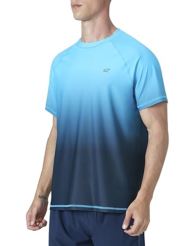 Image of Men's Swim Shirts Rash Guard UPF 50+ UV Sun Protection T-Shirt Quick Dry Fishing Beach T Shirts