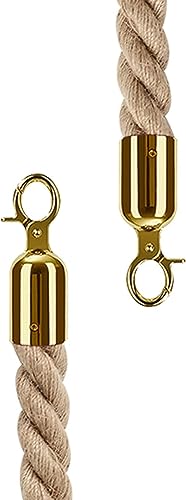 Filets de sécurité pour câbles en jute de 32 mm avec mousquetons | Lot de 2