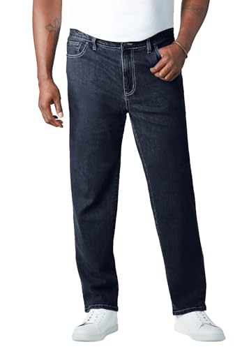 Liberty Blues by Kingsize Men's Big & Tall Relaxed-Fit Stretch 5-Pocket Jeans