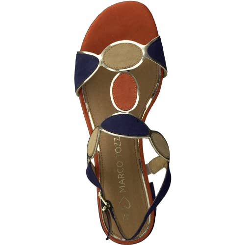 MARCO TOZZI 2-2-28230-26 Sandale, Tacco Donna, Blu...