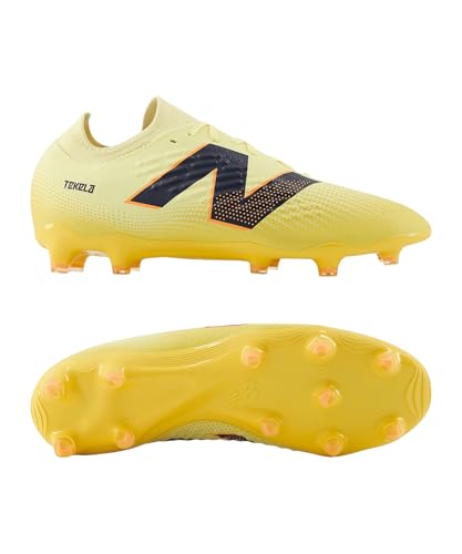 New Balance Unisex-Adult Tekela Magia Low Laced FG V4+ Soccer Shoe, Parchment/Clementine/Hot Mango, Men 4.5 M/Women 6 W - image 5