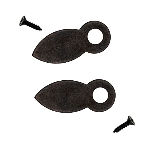 Image of 3 /4 inch Black Photo Frame Turn Button Fasteners with Screws Pack of 10 Picture Frame Hardware Backing Clips