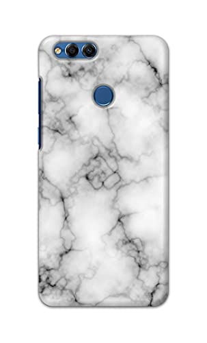 Image of Light White Marble Texture Natural Pattern Hard Back Case Cover for Honor 7X, Huawei Mate SE, BND-L21, BND-L22, BND-L24, BND-L34, BND-AL10 Back Cover -(J5) VNS2230