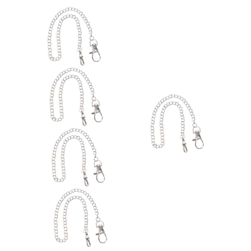 5pcs Pocket Watch Chain Fob Watches Chains Wallet Men Suit Vest Chain Poster Suit Chain Fathers Day Watch Merch Chain Belt Pant Token Accessories Plush The Chain Silver Metal