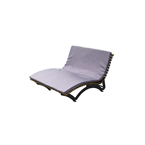 SCALANT Sonnenliege, Waldsofa - Anthrazit mit Auflage 2-3 Personen I...