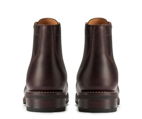 SUREWAY 6" Men's Lace-up Ankle Boots - Cap Toe, Captain Genuine Leather Lace up Chukka Boots for Men,Classic Comfort Oxford Style Footwear4