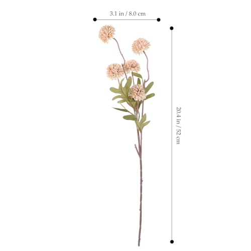 Zerodeko 4Pcs Artificial Dandelion Flowers, Artificial Fake Dandelion Flowers Artificial Dandelion Plants DIY Planting Filler Decoration for Home Wedding