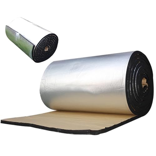 Aislante térmico autoadhesivo de aluminio con esterilla protectora anti-UV de seis metros de largo