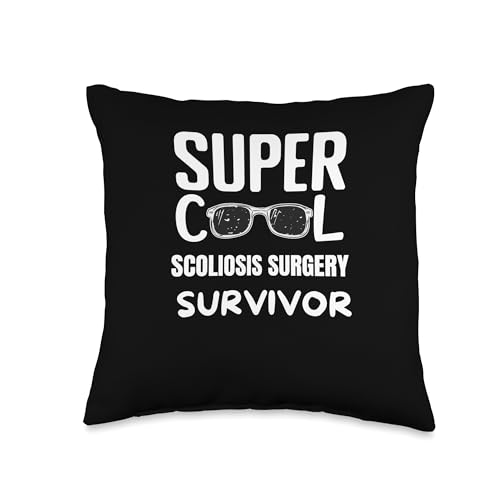 Scoliosis Surgery Patients Survivor Rehab Recovery Throw Pillow