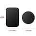Adhesive Thin Metal Plates(Compatible with Magnetic Mounts),4 Piece Metal Plates for Phone Case(2 Rectangle and 2 Round) S-07N(Black)